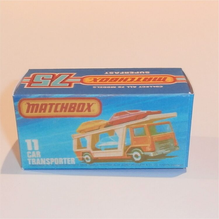 Matchbox Lesney Superfast 11 g Bedford Car Transporter K Style Repro Box