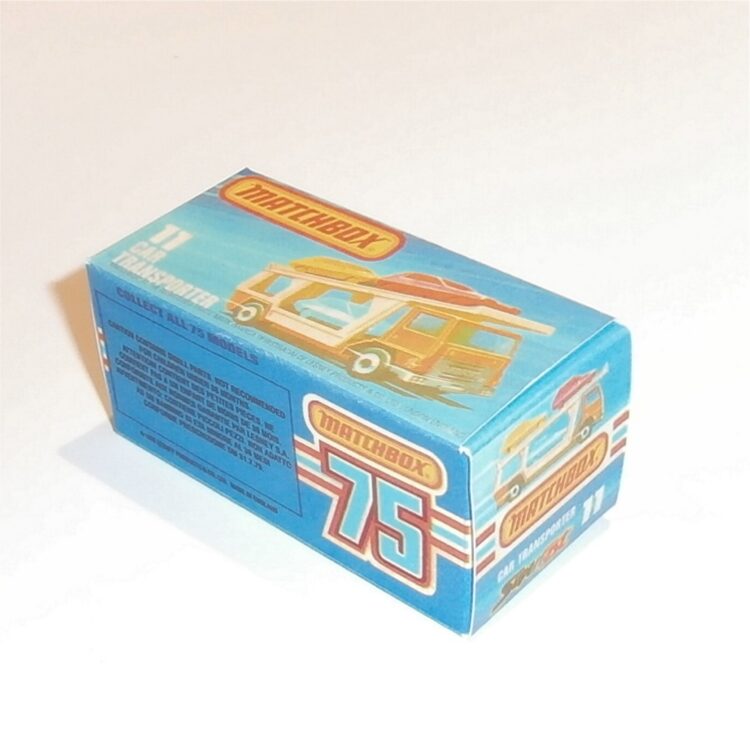 Matchbox Lesney Superfast 11 g Bedford Car Transporter K Style Repro Box - Image 2