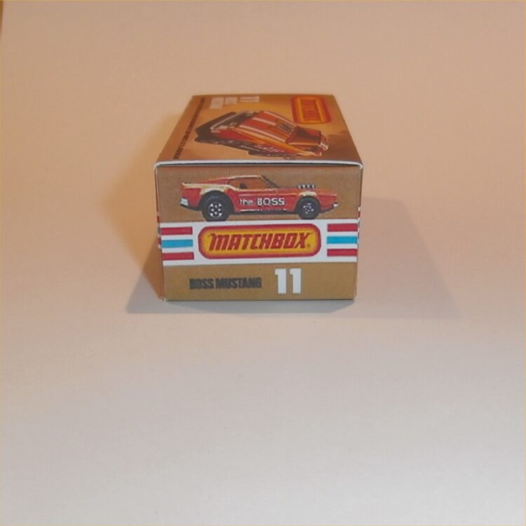 Matchbox Lesney Superfast 11 h Boss Mustang Custom K Style Box - Image 3