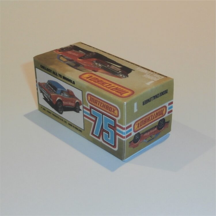 Matchbox Lesney Superfast  1 i Dodge Challenger K Style Repro Box - Image 2