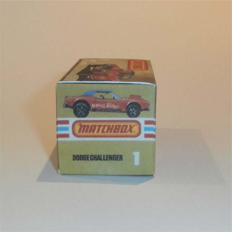 Matchbox Lesney Superfast  1 i Dodge Challenger K Style Repro Box - Image 3
