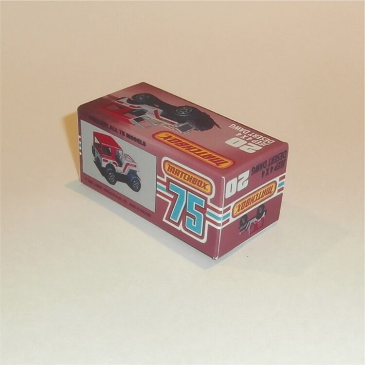 Matchbox Lesney Superfast 20 f Jeep 4x4 Desert Dawg Custom K Style Box - Image 2