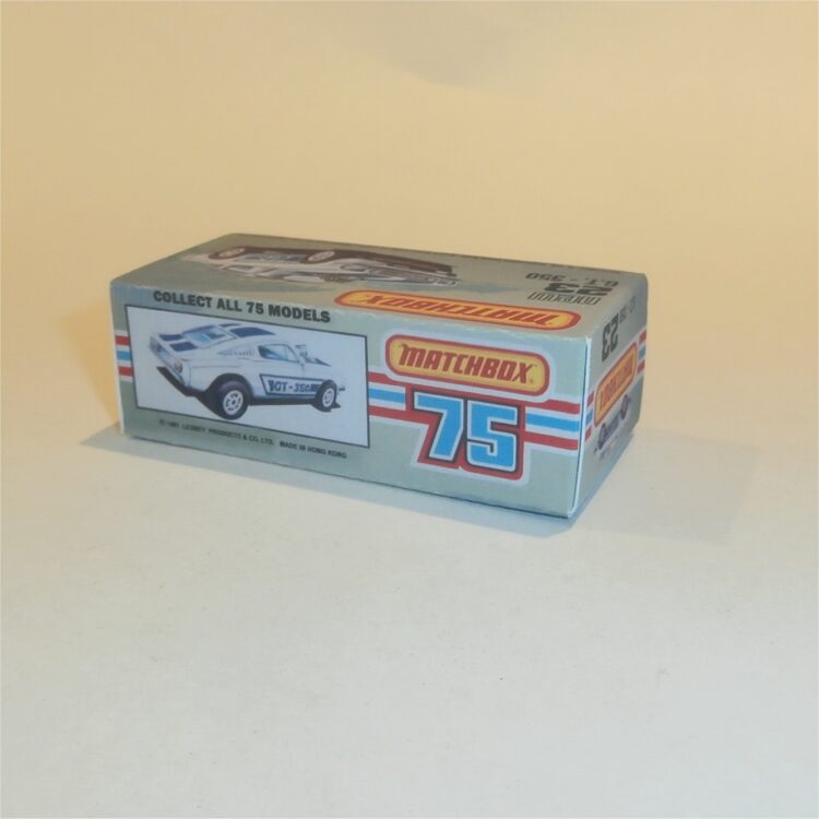 Matchbox Lesney Superfast 23 f Ford Mustang GT350 K Style Repro Box - Image 2