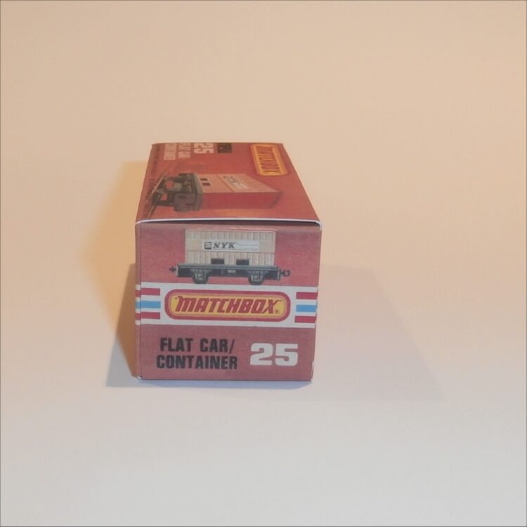 Matchbox Lesney Superfast 25 g Train Flat Car with Container K Style Repro Box - Image 3