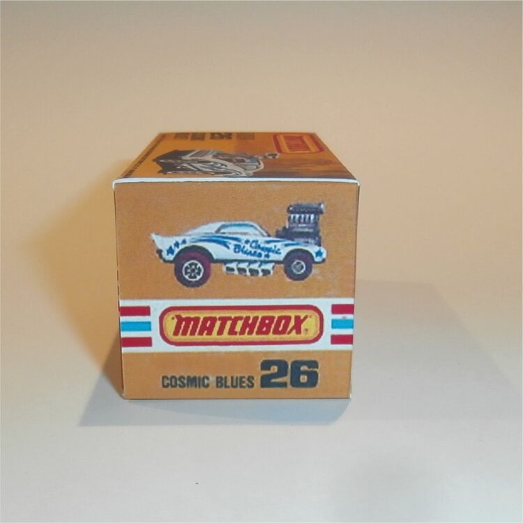 Matchbox Lesney Superfast 26 g Dodge Charger Cosmic Blues K Style Repro Box - Image 3