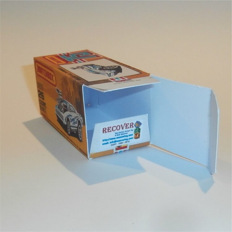 Matchbox Lesney Superfast 26 g Dodge Charger Cosmic Blues K Style Repro Box - Image 4