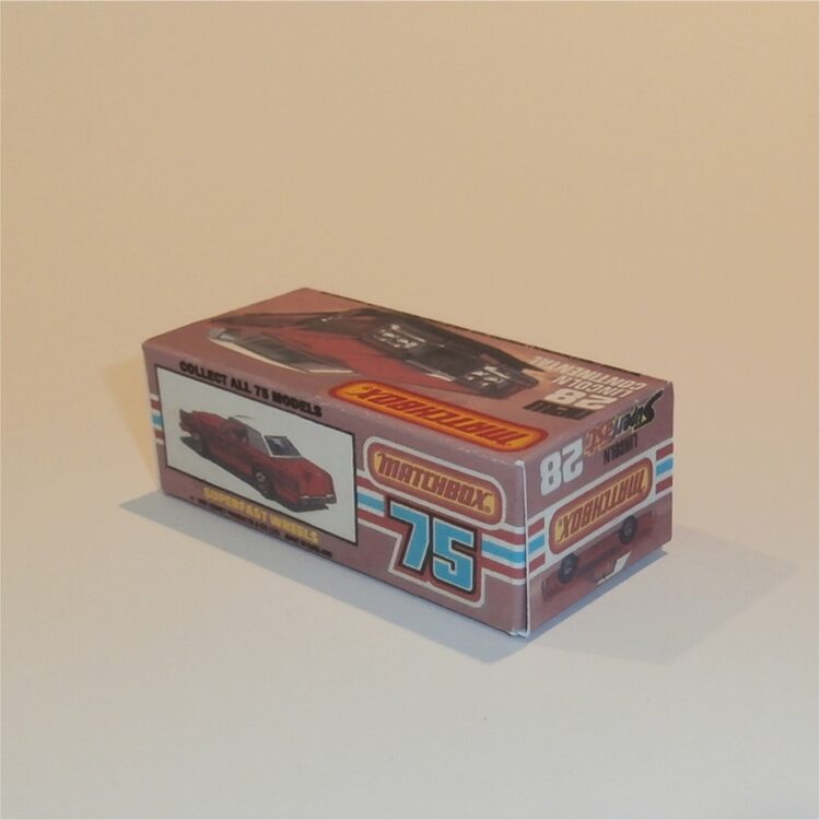Matchbox Lesney Superfast 28 g Lincoln Continental K Style Repro Box - Image 2