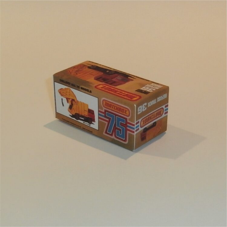 Matchbox Lesney Superfast 36 g Refuse Truck K Style Repro Box - Image 2