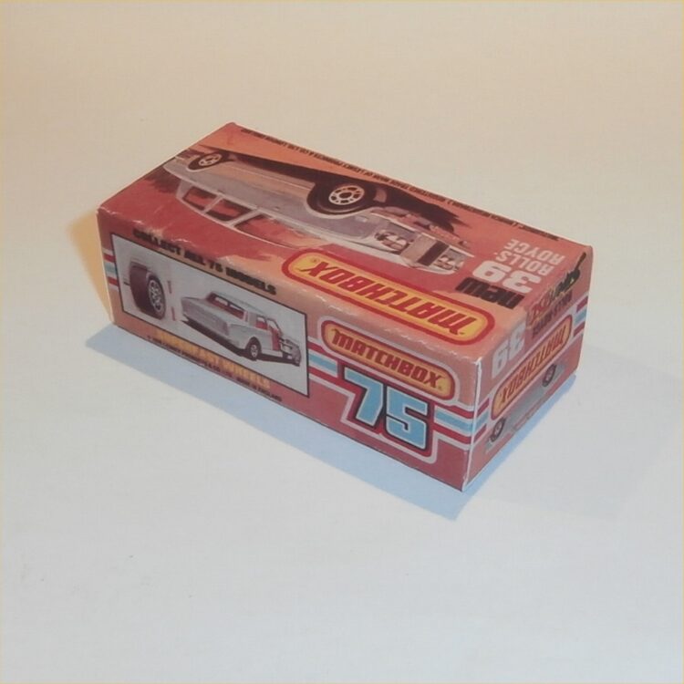 Matchbox Lesney Superfast 39 e Rolls Royce Silver Shadow II K Style Repro Box - Image 2