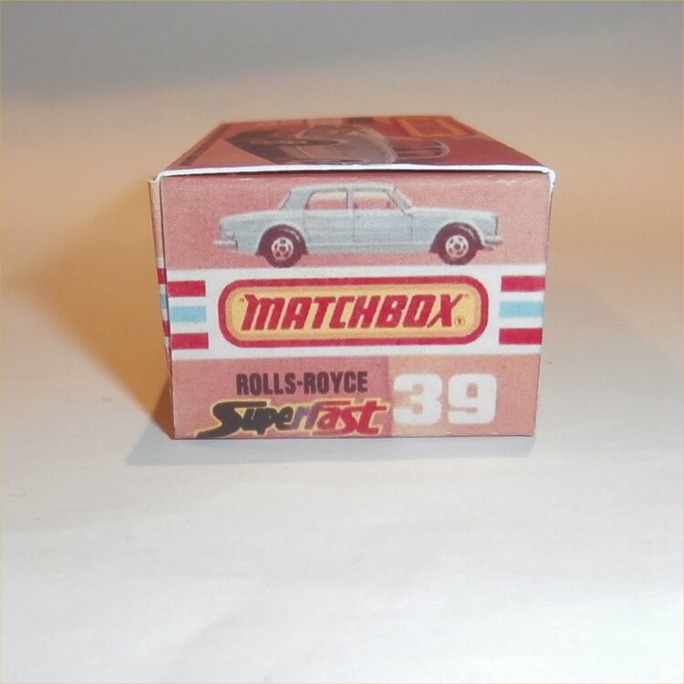 Matchbox Lesney Superfast 39 e Rolls Royce Silver Shadow II K Style Repro Box - Image 3
