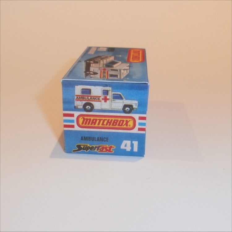 Matchbox Lesney Superfast 41 f Chevrolet Ambulance K Style Repro Box - Image 3
