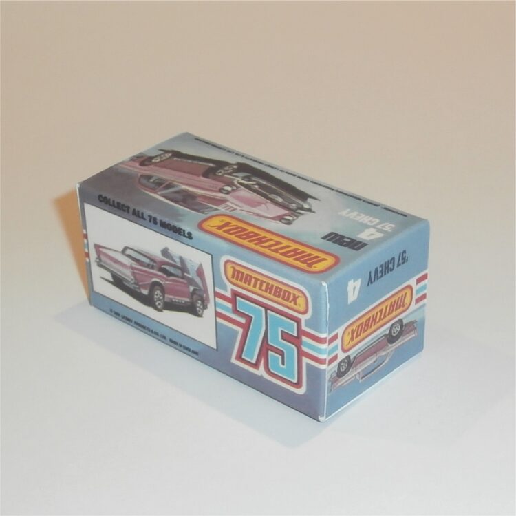 Matchbox Lesney Superfast  4 h1 Chevy '57 Bel Air K style Box - Image 2