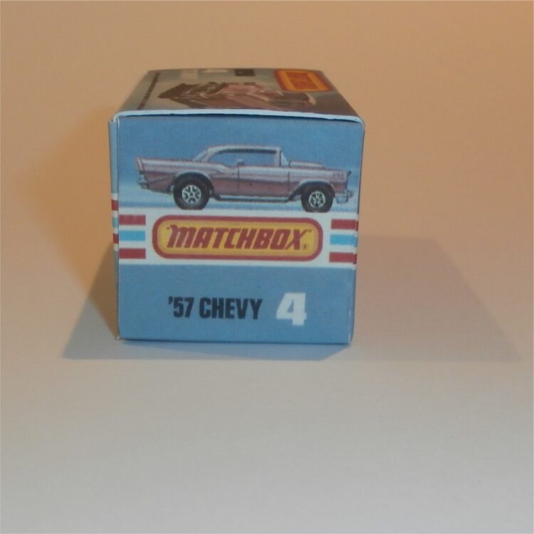 Matchbox Lesney Superfast  4 h1 Chevy '57 Bel Air K style Box - Image 3