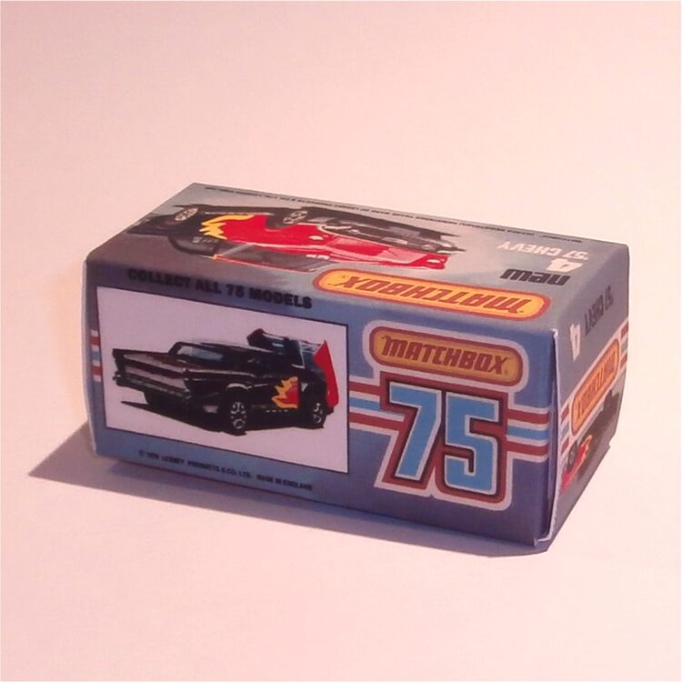 Matchbox Lesney Superfast  4 h2 Chevy '57 Red Flame K Style Box - Image 2