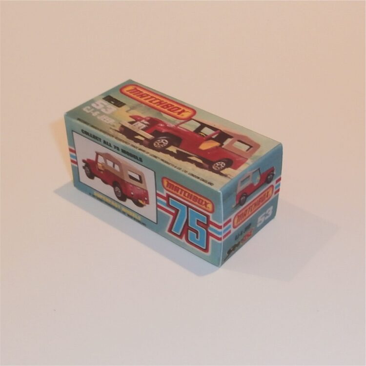 Matchbox Lesney Superfast 53 f1 CJ-6 Jeep K Style Repro Box 1st Issue - Image 2