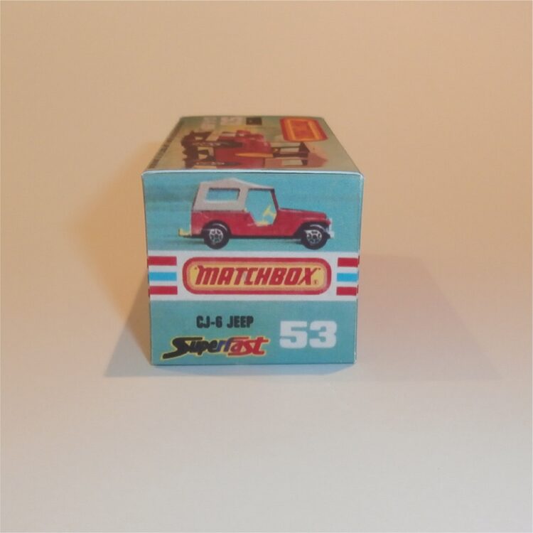 Matchbox Lesney Superfast 53 f1 CJ-6 Jeep K Style Repro Box 1st Issue - Image 3