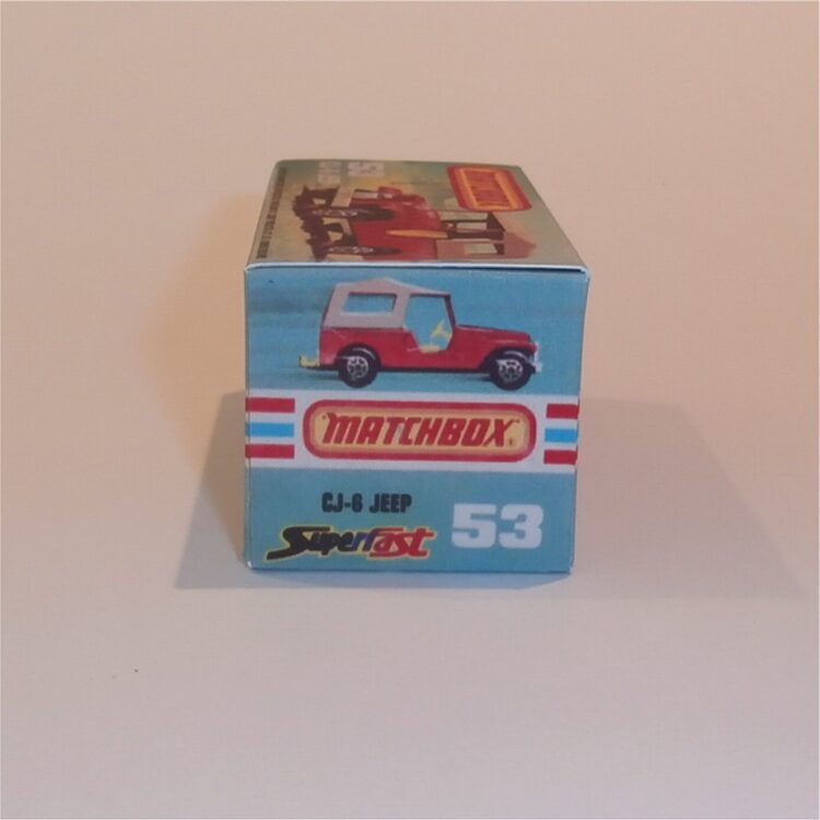 Matchbox Lesney Superfast 53 f2 CJ-6 Jeep K Style Repro Box 2nd Issue - Image 3