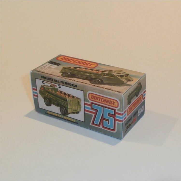 Matchbox Lesney Superfast 54 e Personnel Carrier K Style Repro Box - Image 2