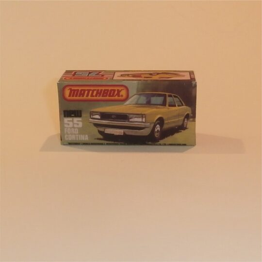 Matchbox Lesney Superfast 55 h Ford Cortina K Style Repro Box