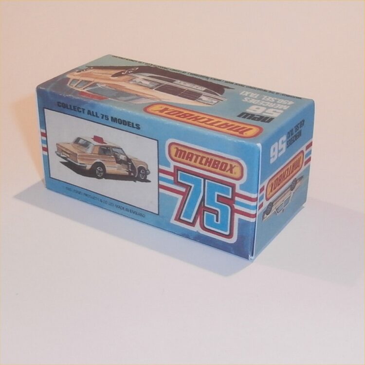 Matchbox Lesney Superfast 56 f Mercedes 450 SEL Taxi K Style Repro Box - Image 2
