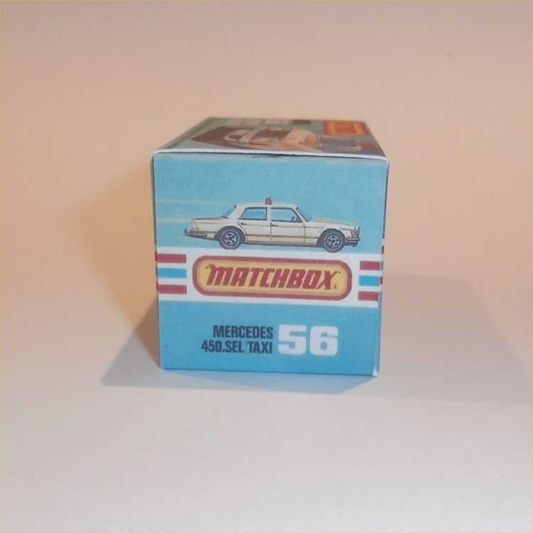 Matchbox Lesney Superfast 56 f Mercedes 450 SEL Taxi K Style Repro Box - Image 3