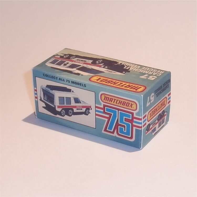 Matchbox Lesney Superfast 57 g Carmichael Rescue Vehicle K Style Repro Box - Image 2