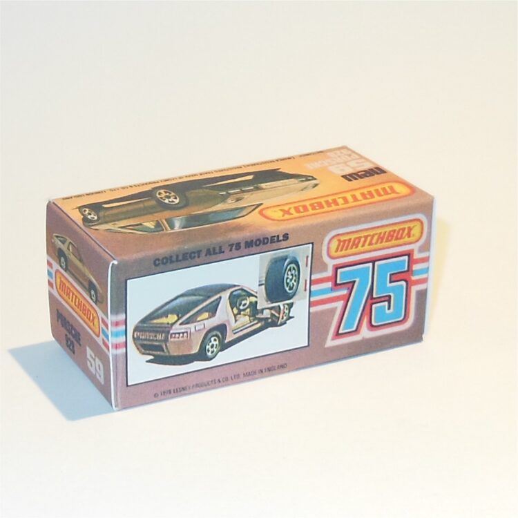 Matchbox Lesney Superfast 59 g Porsche 928 K Style Repro Box - Image 2