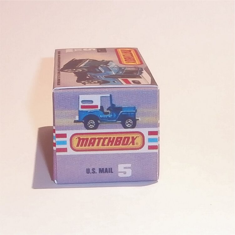 Matchbox Lesney Superfast  5 g Jeep U.S. Mail K Style Repro Box - Image 3
