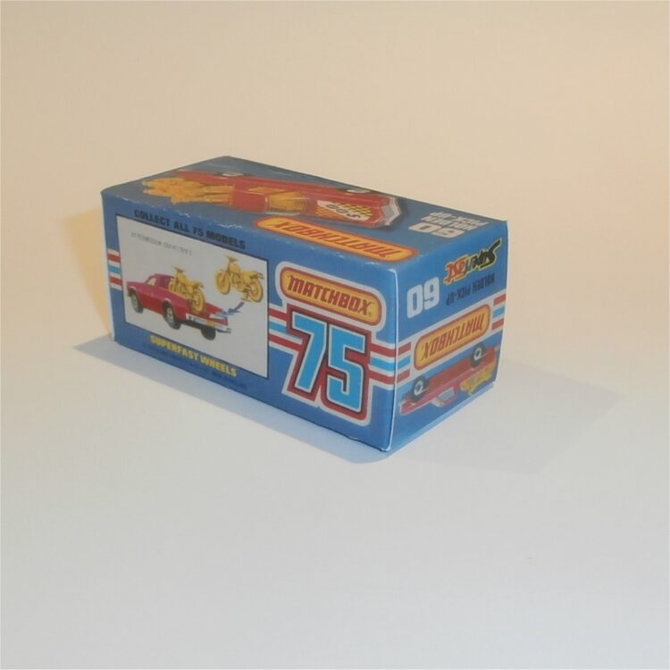 Matchbox Lesney Superfast 60e Holden Red Pickup Standard K Style Repro Box - Image 2