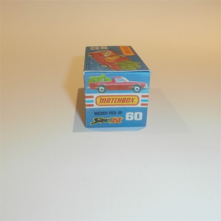 Matchbox Lesney Superfast 60e Holden Red Pickup Custom Box K Style #2 - Image 3