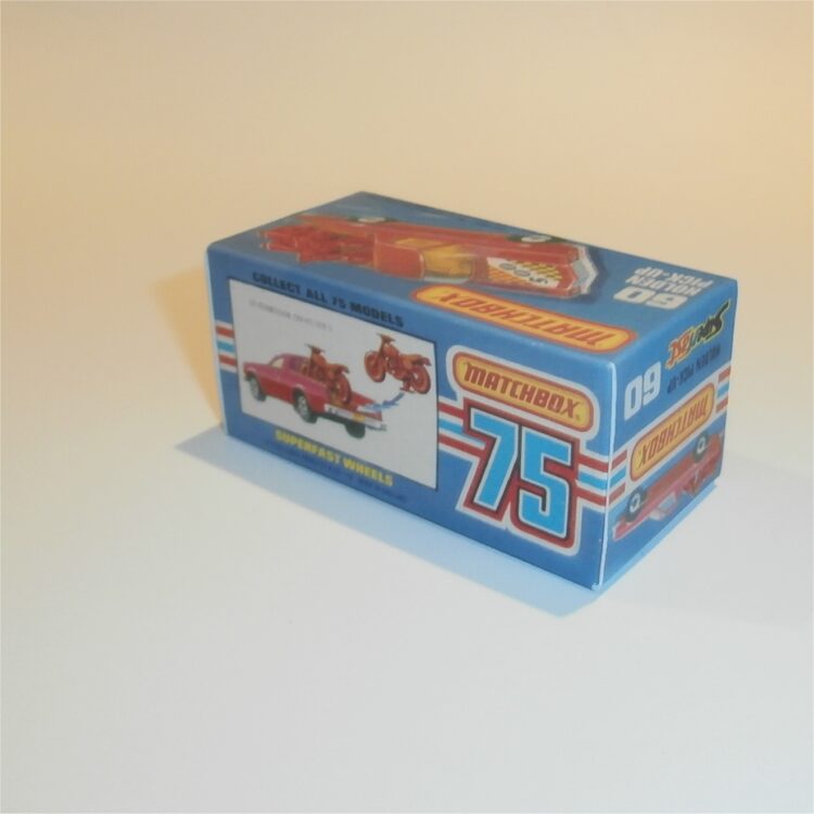 Matchbox Lesney Superfast 60e Holden Red Pickup Custom Box K Style #3 - Image 2