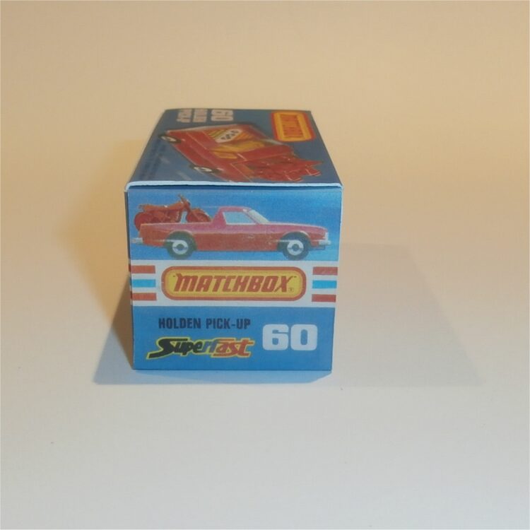 Matchbox Lesney Superfast 60e Holden Red Pickup Custom Box K Style #3 - Image 3