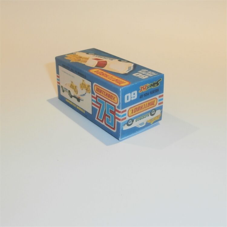 Matchbox Lesney Superfast 60e Holden Cream Pickup Custom Box K Style #7 - Image 2