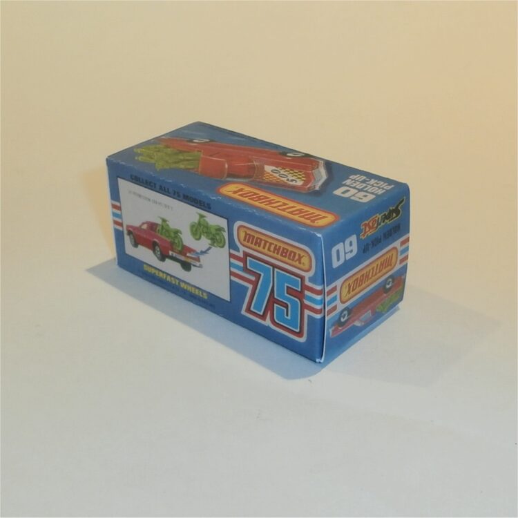 Matchbox Lesney Superfast 60e Holden Red Pickup Custom Box K Style #12 - Image 2