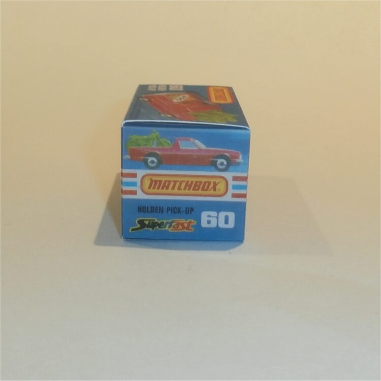 Matchbox Lesney Superfast 60e Holden Red Pickup Custom Box K Style #12 - Image 3