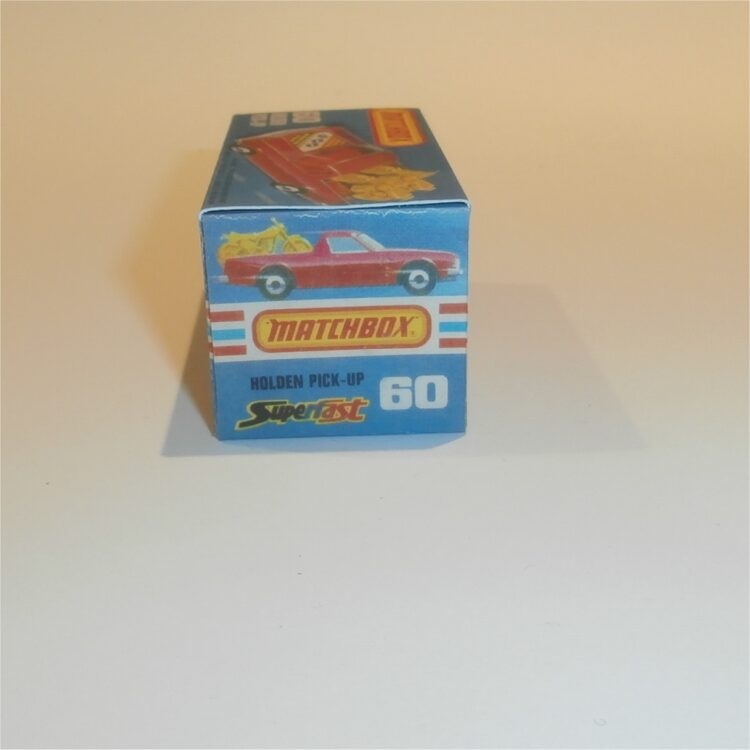 Matchbox Lesney Superfast 60e Holden Red Pickup Custom Box K Style #13 - Image 3
