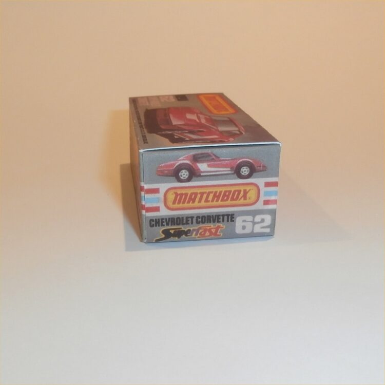 Matchbox Lesney Superfast 62 g Chevrolet Corvette Hardtop K Style Repro Box - Image 3