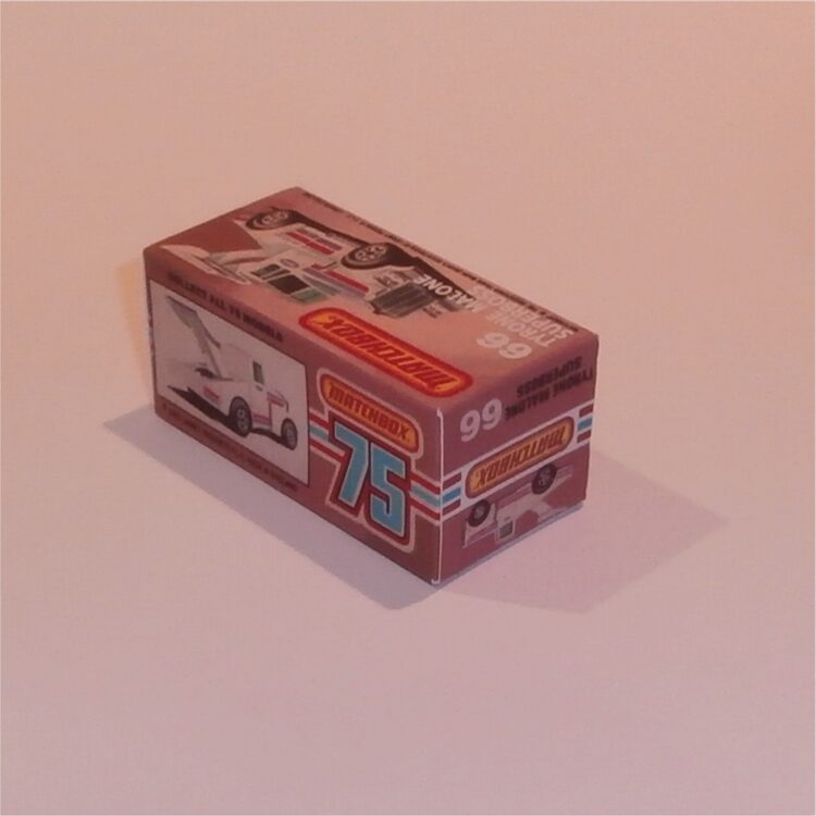 Matchbox Lesney Superfast 66g Kenworth Malone Super Boss Truck K Style Repro Box - Image 2