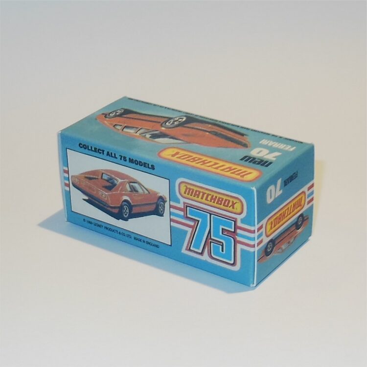 Matchbox Lesney Superfast 70 f Ferrari 308 GTB K Style Repro Box - Image 2