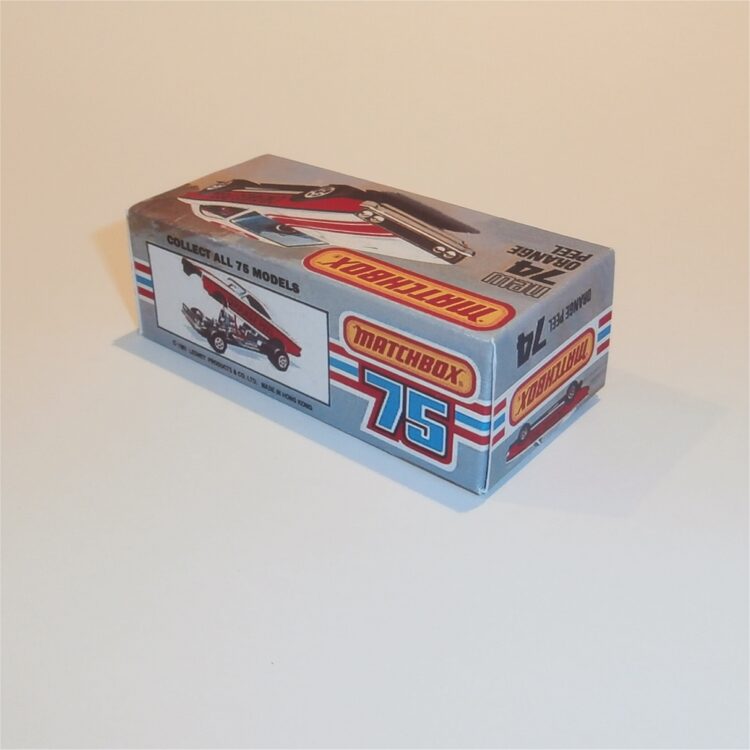 Matchbox Lesney Superfast 74f Dodge Charger Orange Peel Car K Style Repro Box - Image 2
