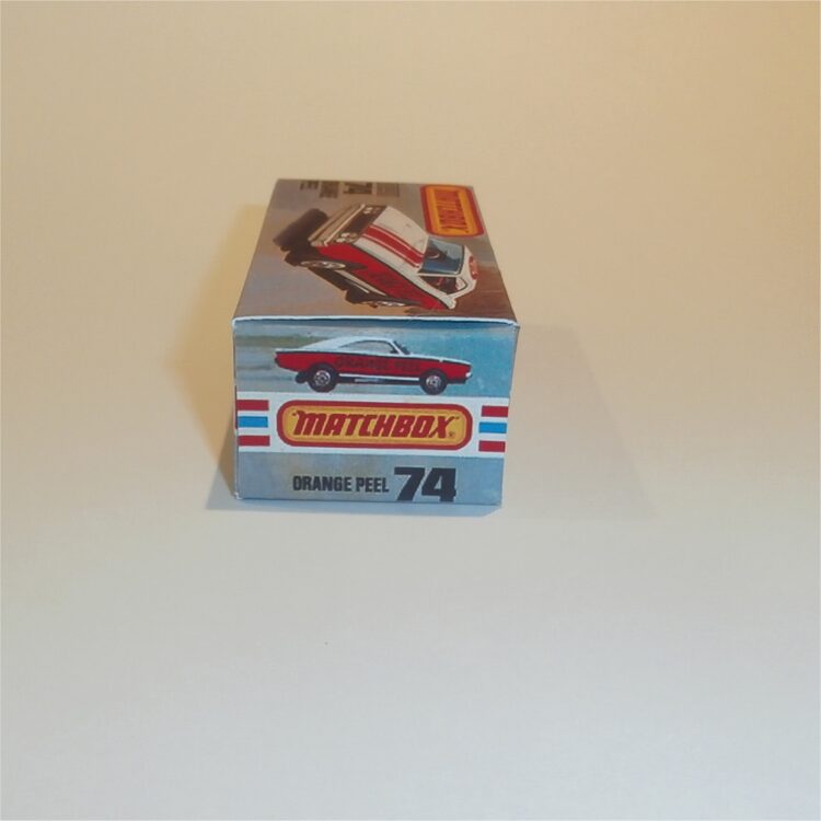 Matchbox Lesney Superfast 74f Dodge Charger Orange Peel Car K Style Repro Box - Image 3