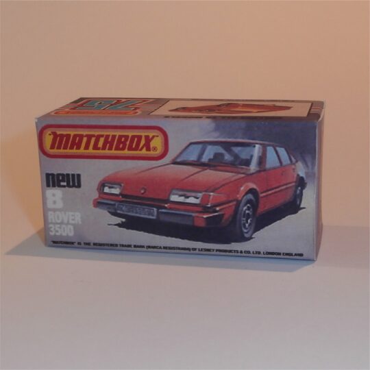 Matchbox Lesney Superfast  8 i Rover 3500 K Style Repro Box