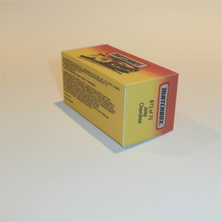 Matchbox Superfast 73 k Jeep Cherokee O Style Repro Box - Image 3