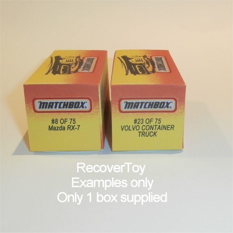 Matchbox Superfast 1 n Dodge Viper GTS Coupe O Style Repro Box - Image 5