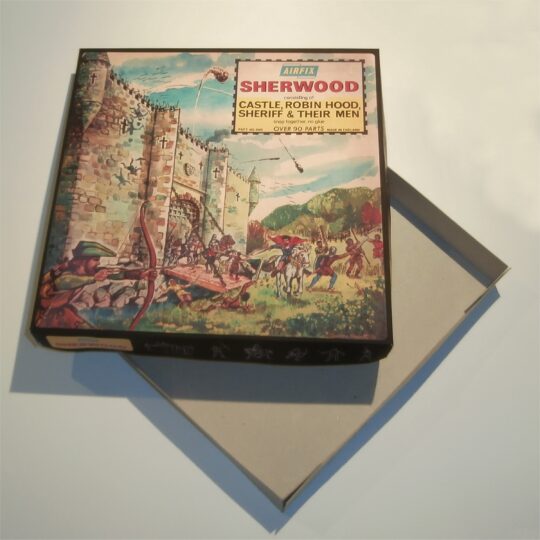 Airfix Empty Sherwood Castle Robin Hood Early Repro Box 1:76 Scale #1685