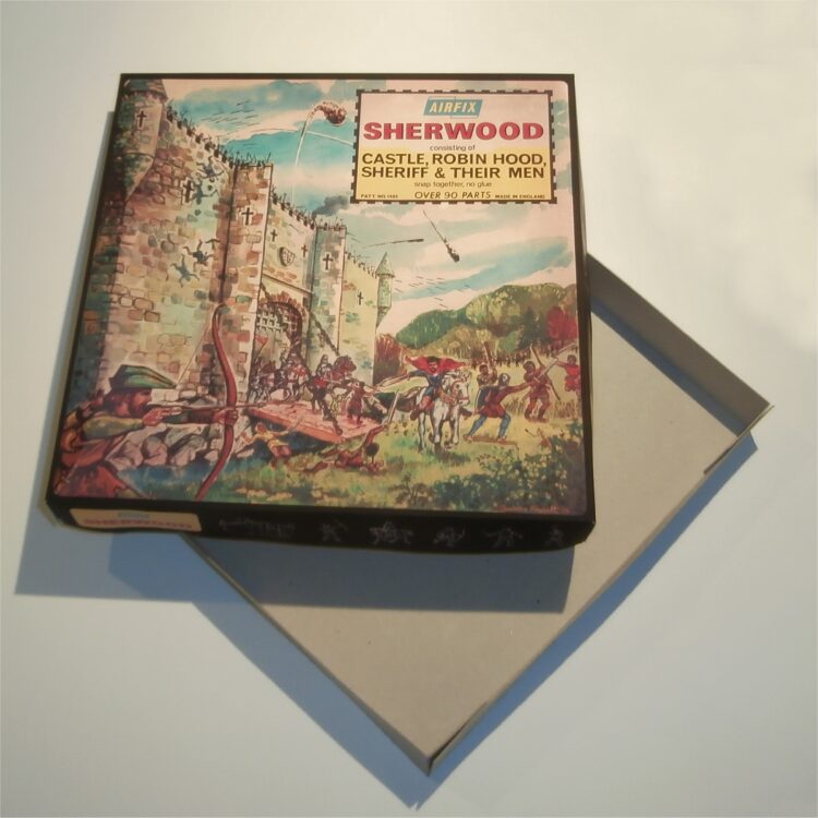 Airfix Empty Sherwood Castle Robin Hood Early Repro Box 1:76 Scale #1685