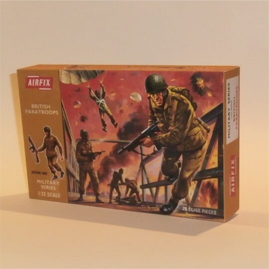 Airfix Empty British Paratroopers Paratroops Early Repro Box 1:32 Scale #1712 a