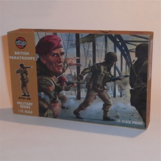 Airfix Empty British Paratroopers Paratroops 2nd Issue Repro Box 1:32 Scale #1712b