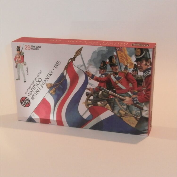 Airfix Empty Waterloo Series British Infantry Repro Box 1:32 Scale #51461