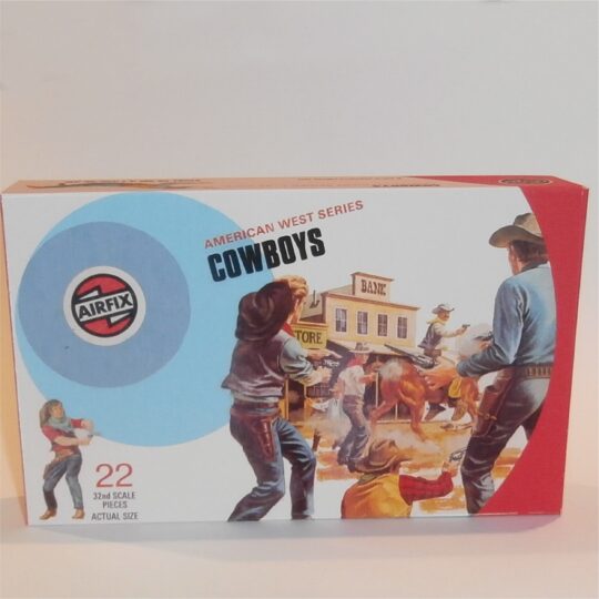 Airfix Empty Western Series Cowboys Target Logo Repro Box 1:32 Scale #51465